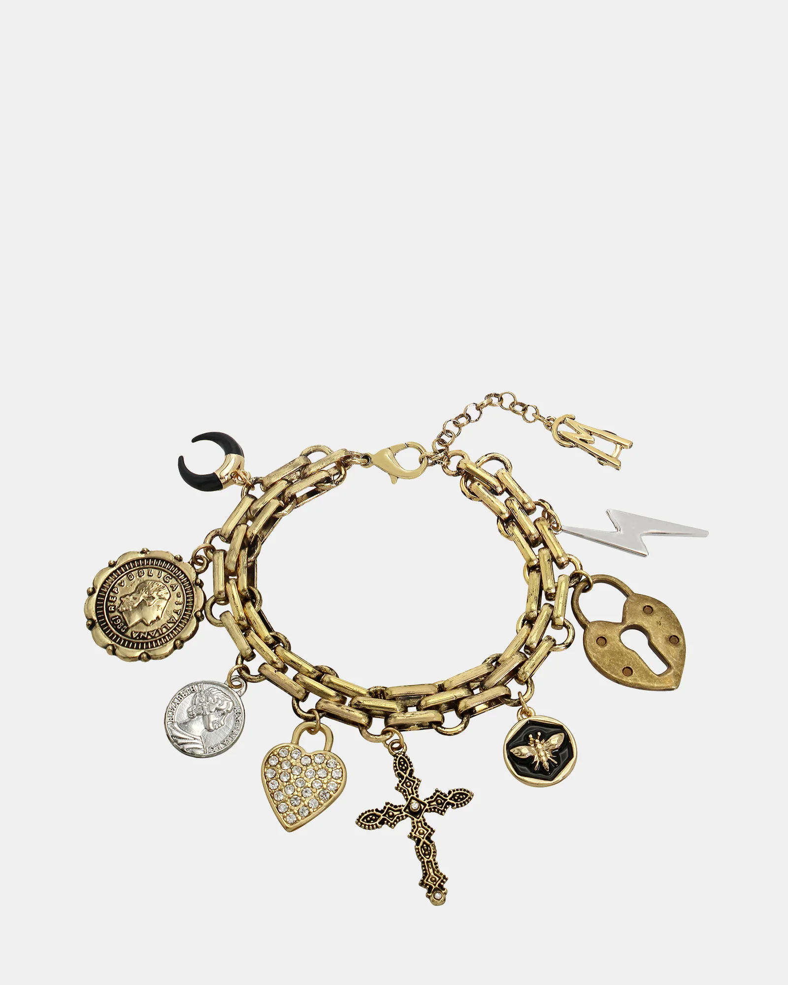 CHUNKY CHARM BRACELET GOLD