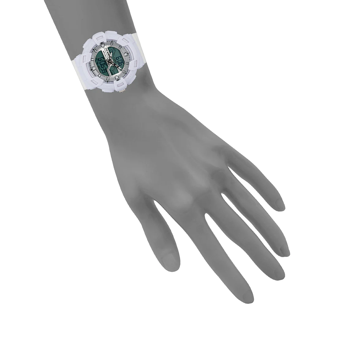 OVERSIZED SPORT WATCH WHITE MULTI 5 OVERSIZED SPORT WATCH WHITE MULTI