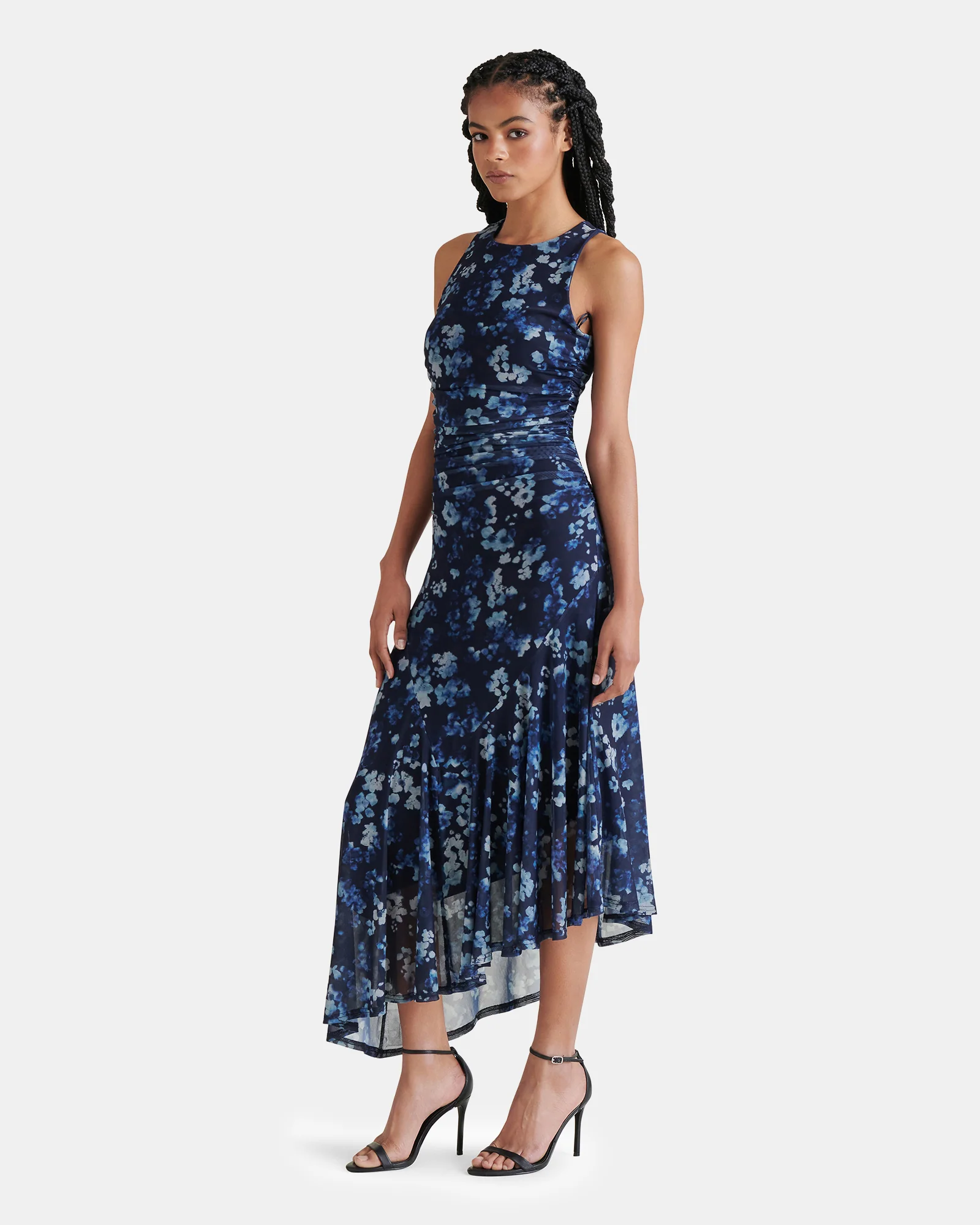 LANEY DRESS FLORAL INDIGO 4 LANEY DRESS FLORAL INDIGO