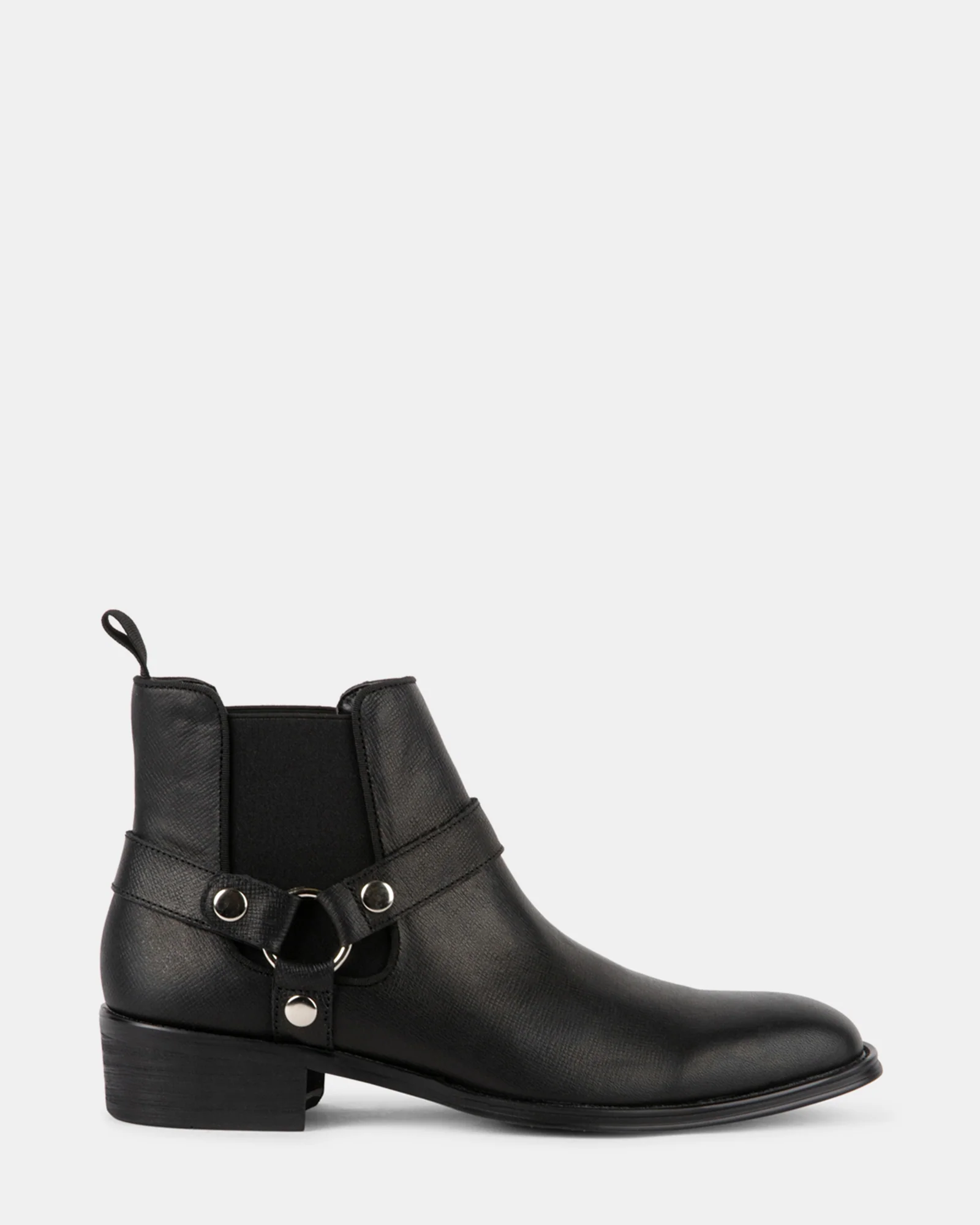 HORTONN BLACK LEATHER
