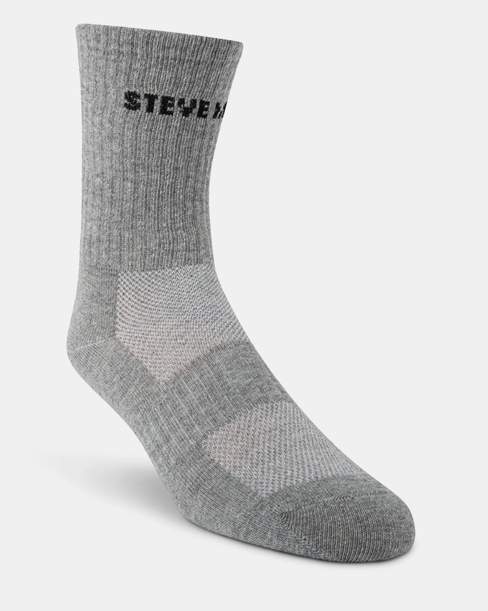 4PK WOMEN'S GREY MULTI LOGO CREW SOCKS