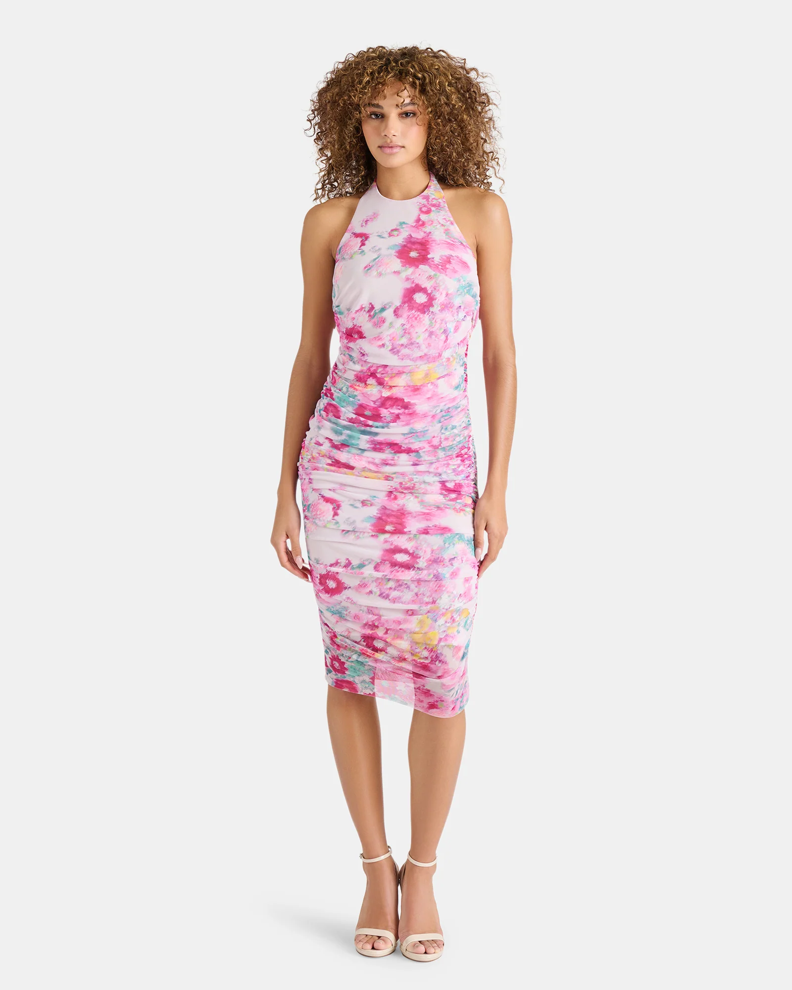 LEA DRESS PINK MULTI 4 LEA DRESS PINK MULTI