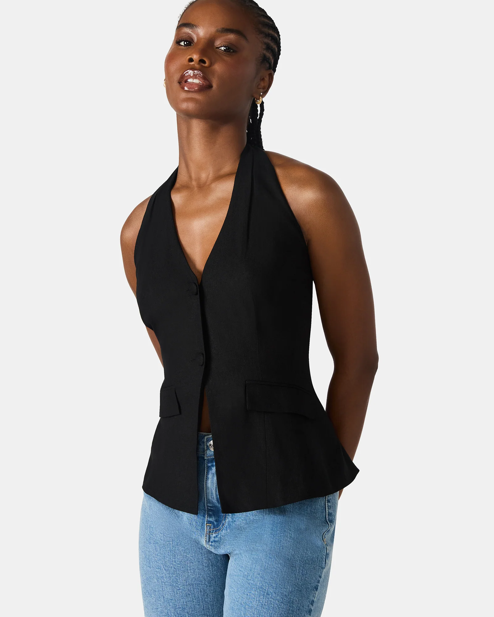 BRIELLE VEST BLACK