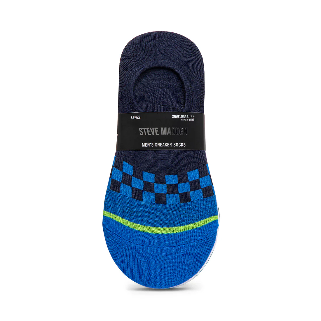 5PK MEN'S BLUE MULTI SNEAKER SOCKS