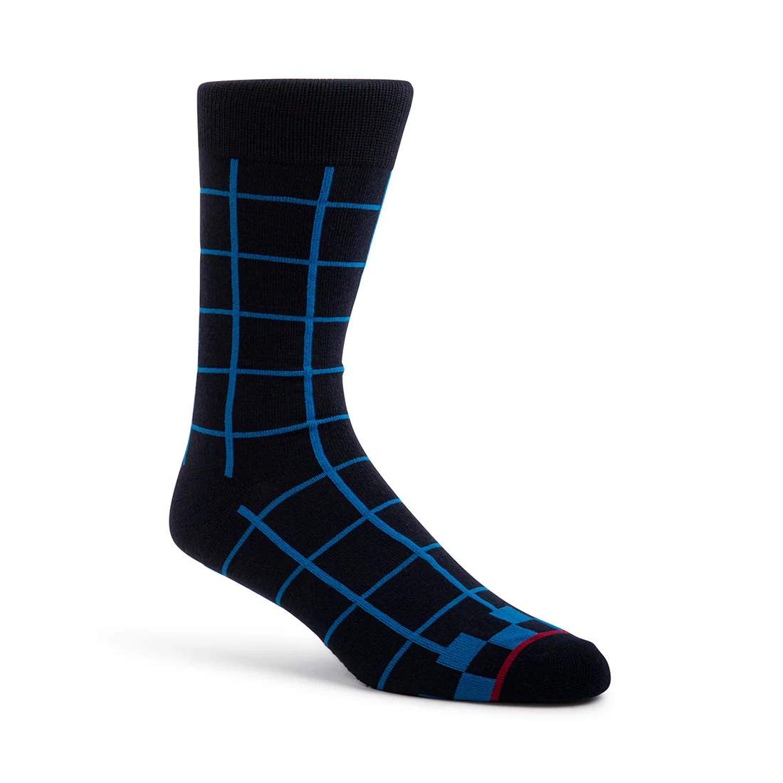 5PK MEN'S BLUE MULTI SOCKS