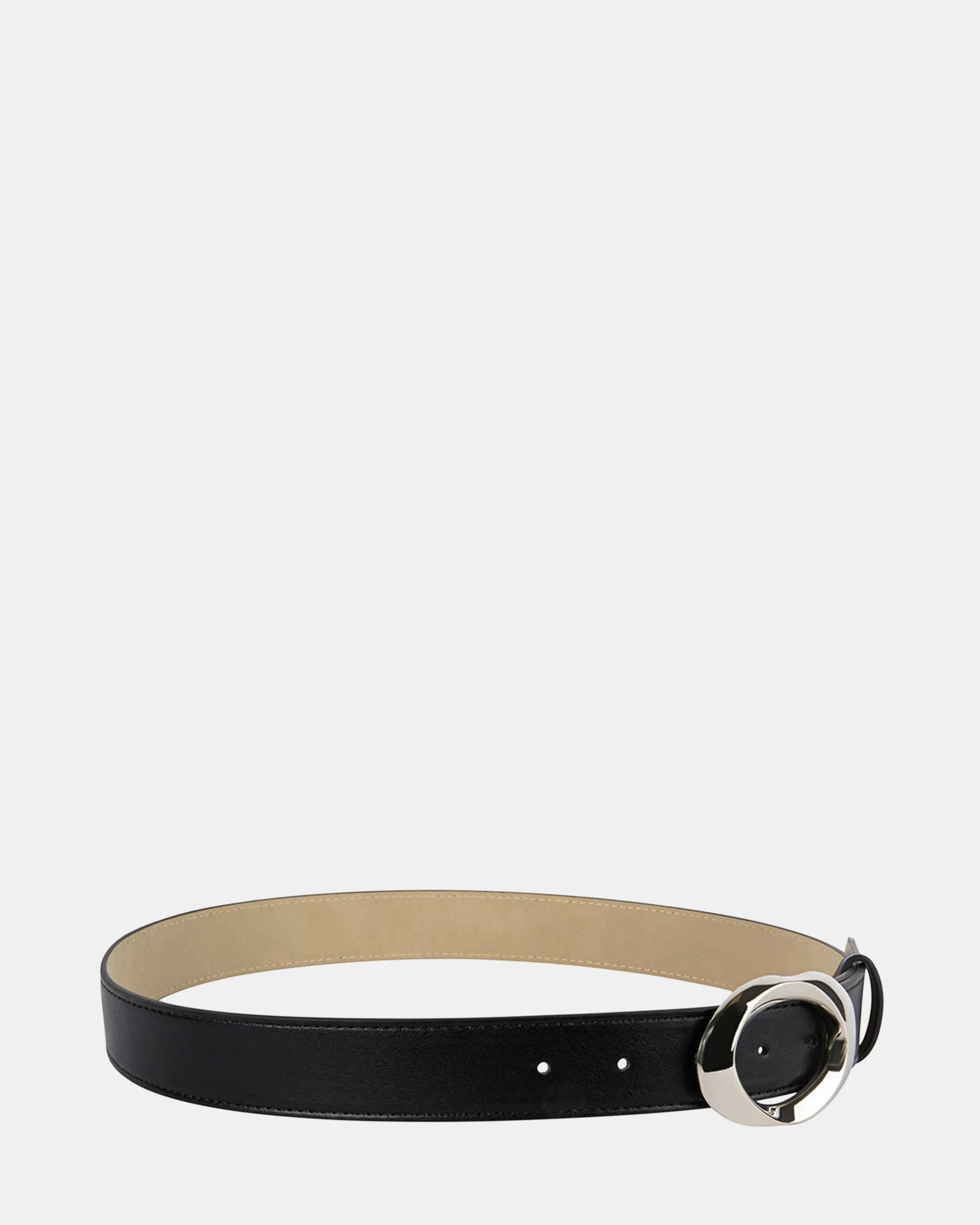 OVAL BUCKLE BELT BLACK 5 OVAL BUCKLE BELT BLACK