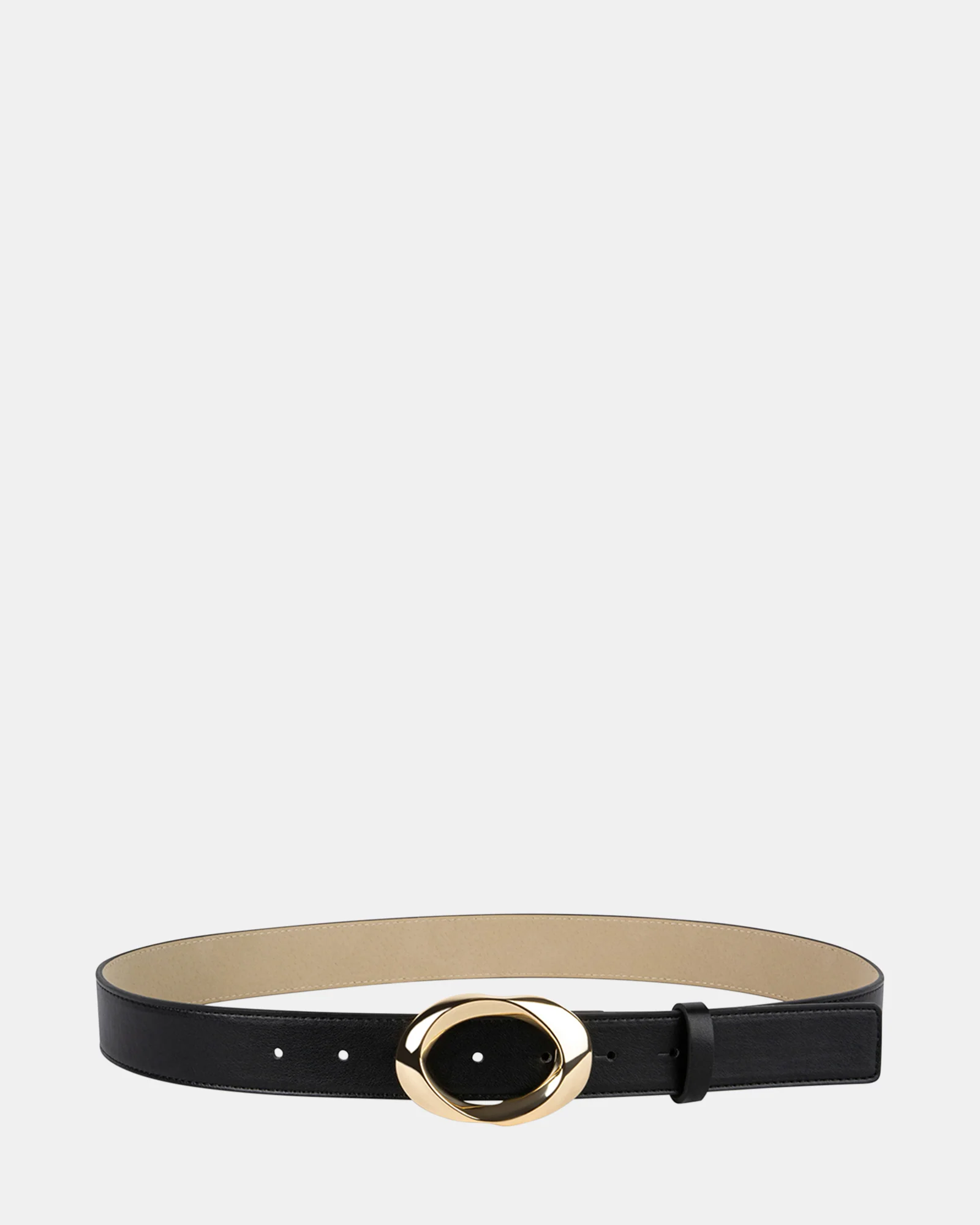 OVAL BUCKLE BELT BLACK MULTI