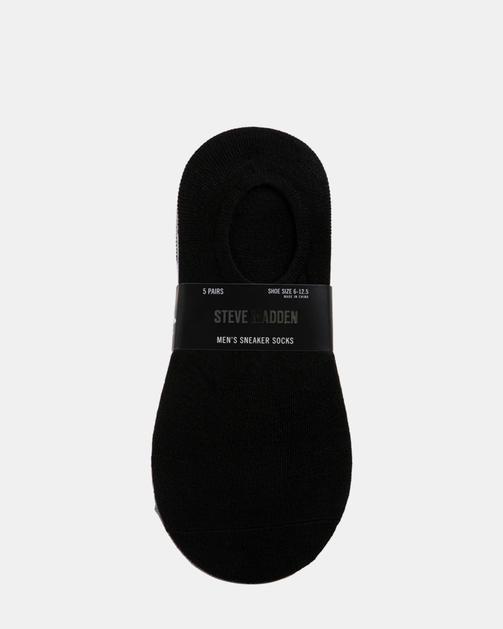 5PK MEN'S BLACK MULTI SNEAKER SOCKS