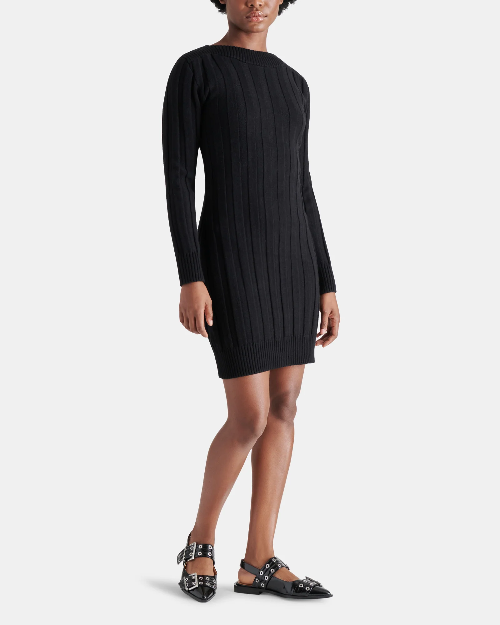 SUZIE SWEATER DRESS BLACK 3 SUZIE SWEATER DRESS BLACK