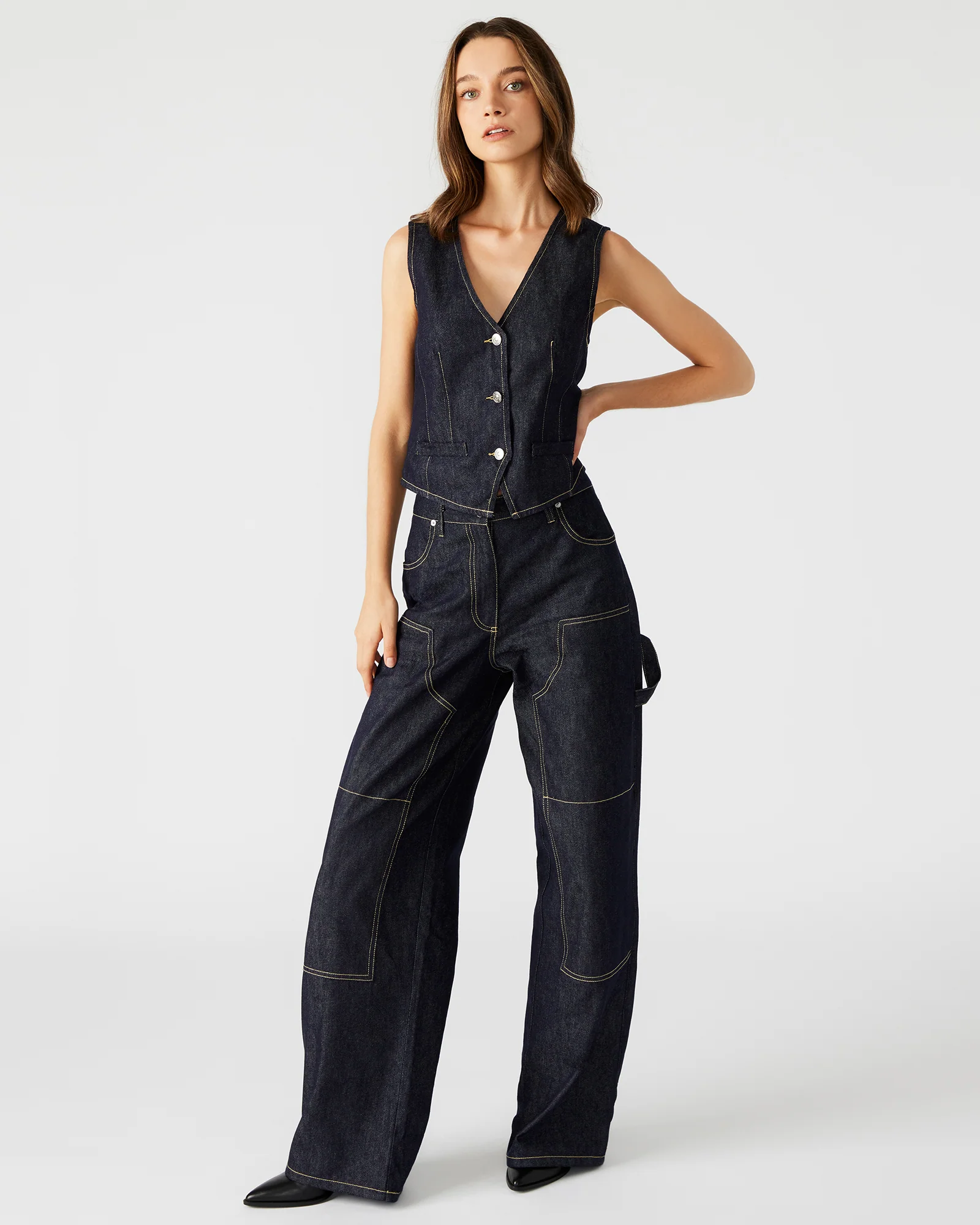 SELENE VEST DENIM INDIGO