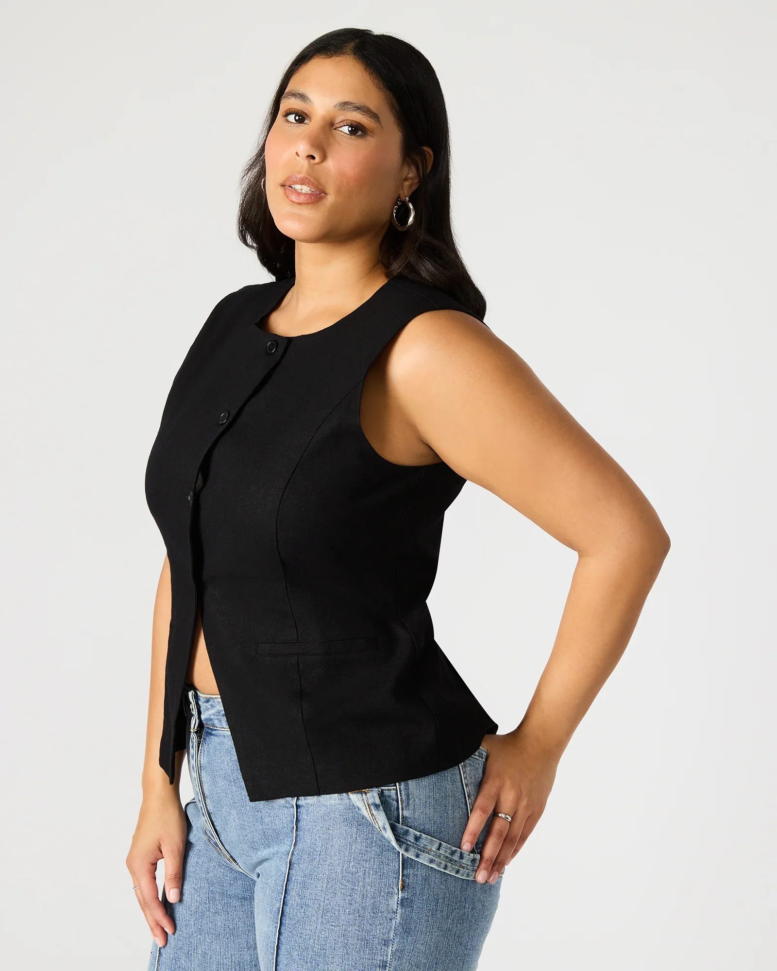 WESLEY TOP BLACK FABRIC 3 WESLEY TOP BLACK FABRIC