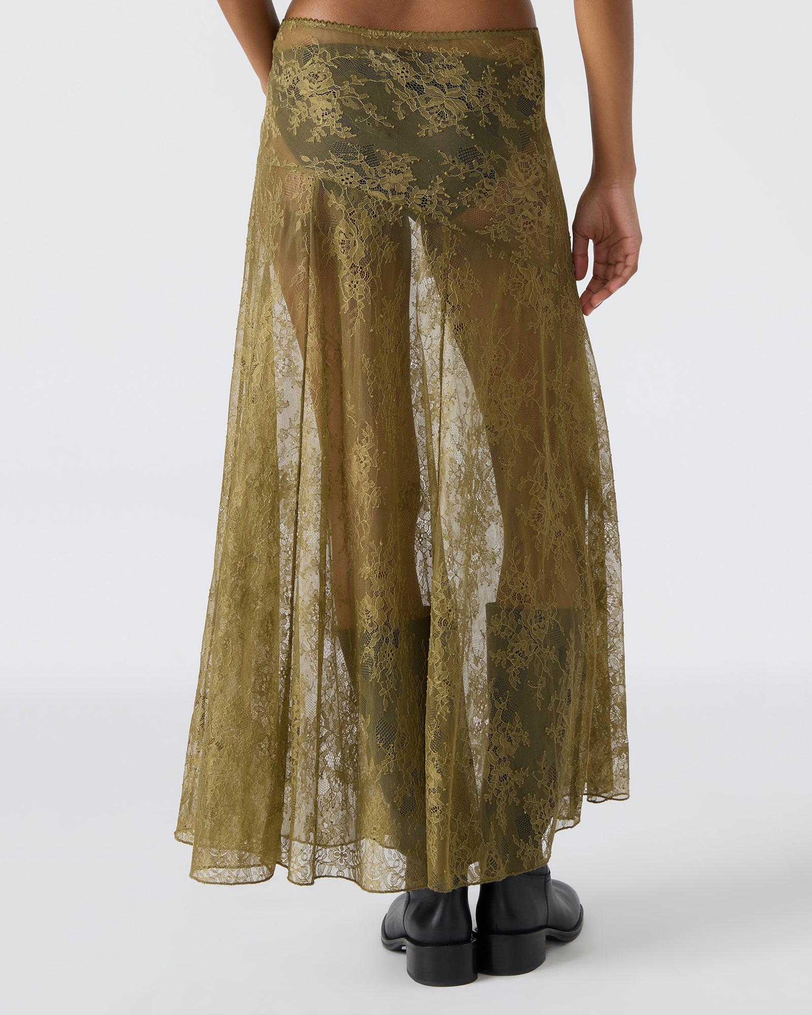 VEERA SKIRT OLIVE 4 VEERA SKIRT OLIVE