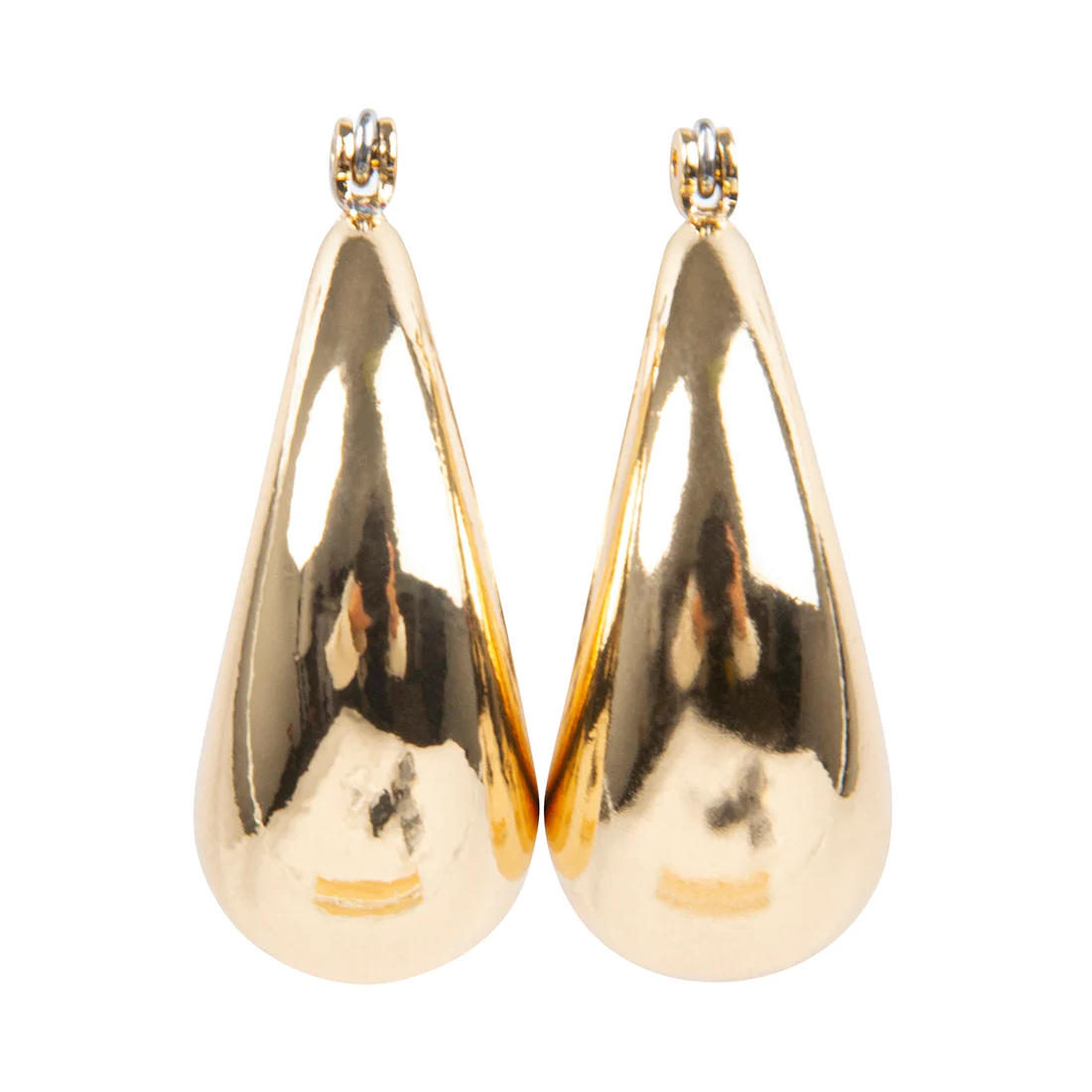 CHUBBY HOOP EARRINGS GOLD 3 CHUBBY HOOP EARRINGS GOLD
