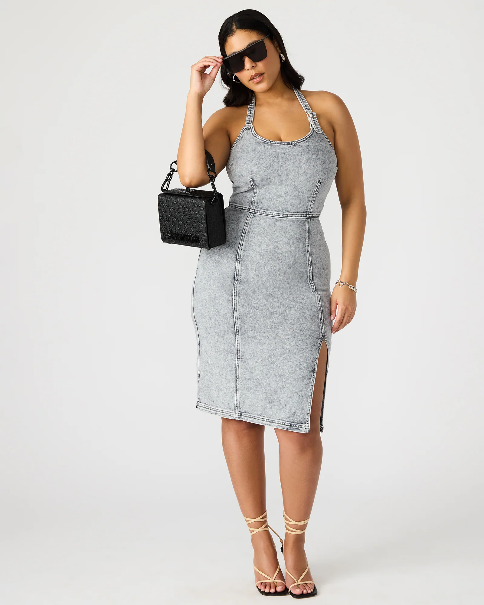 GIA DRESS LIGHT GREY 4 GIA DRESS LIGHT GREY
