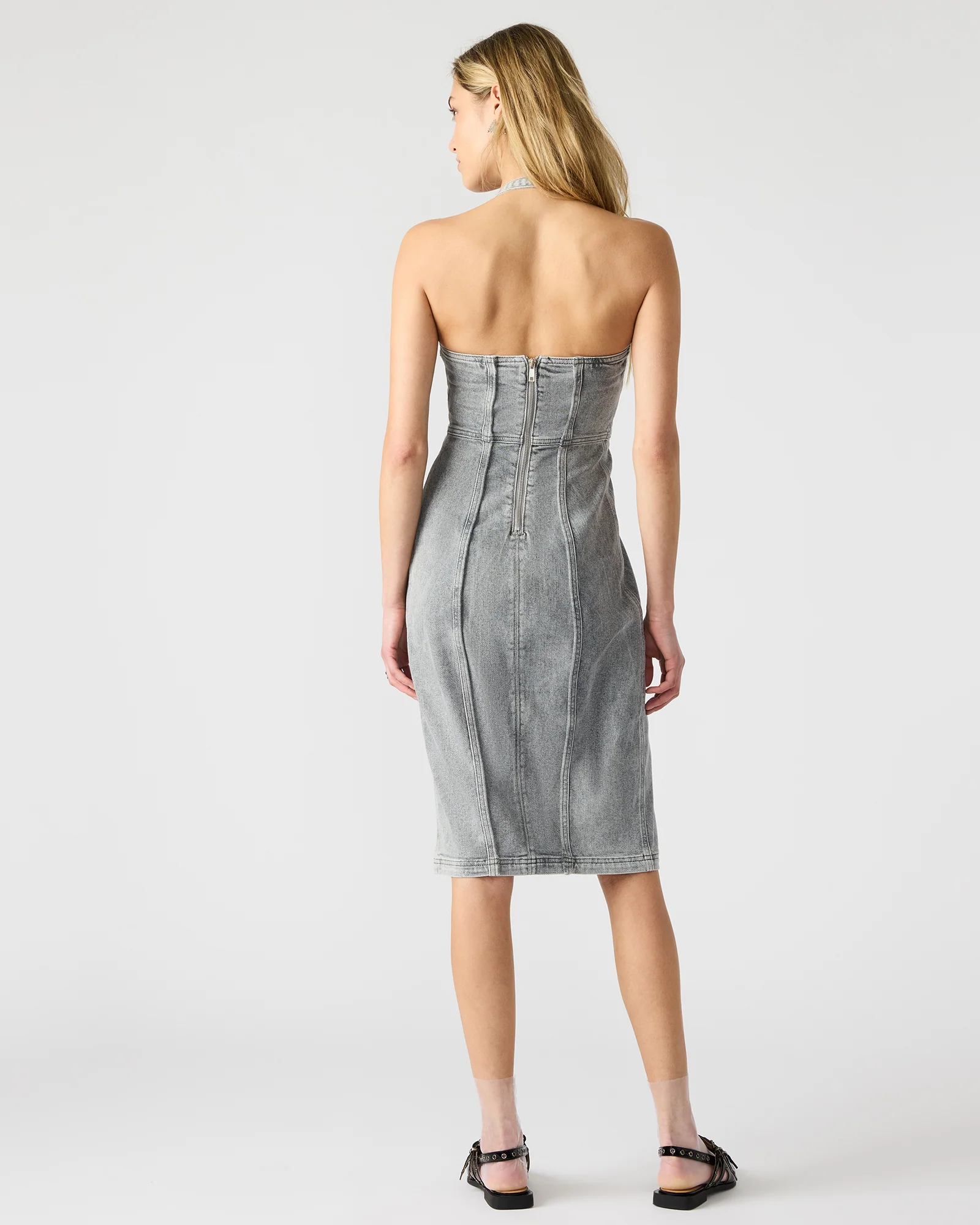 GIA DRESS LIGHT GREY 6 GIA DRESS LIGHT GREY