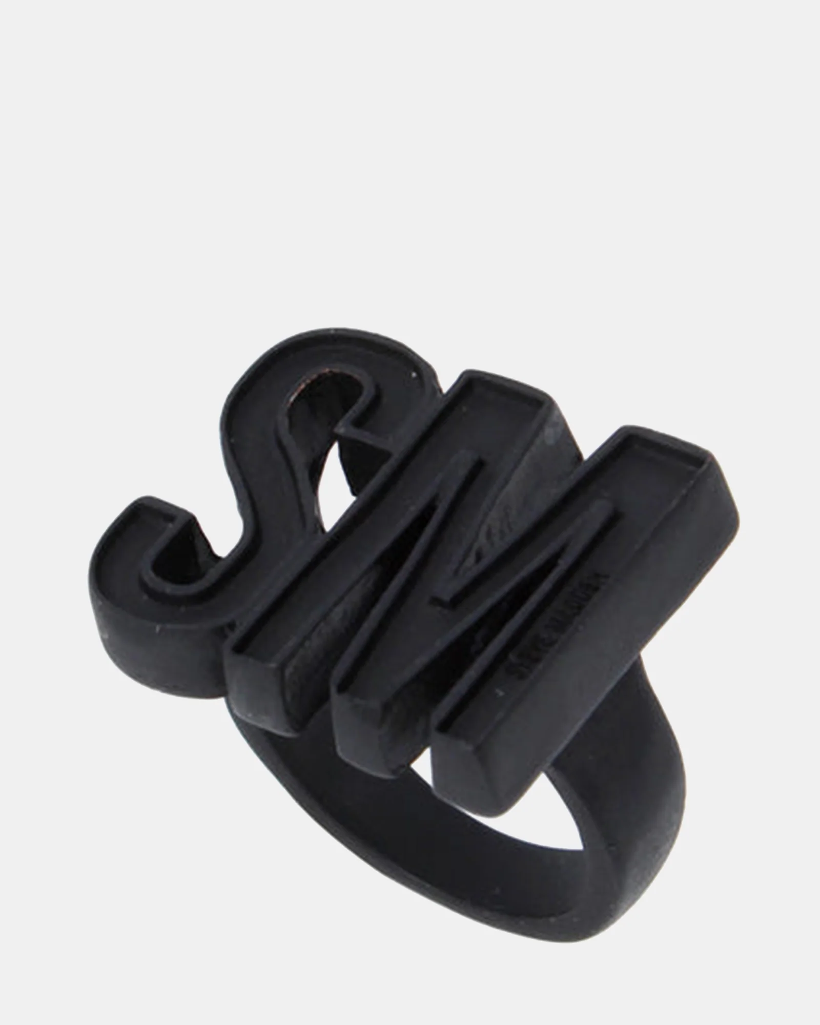 SM LOGO RING BLACK
