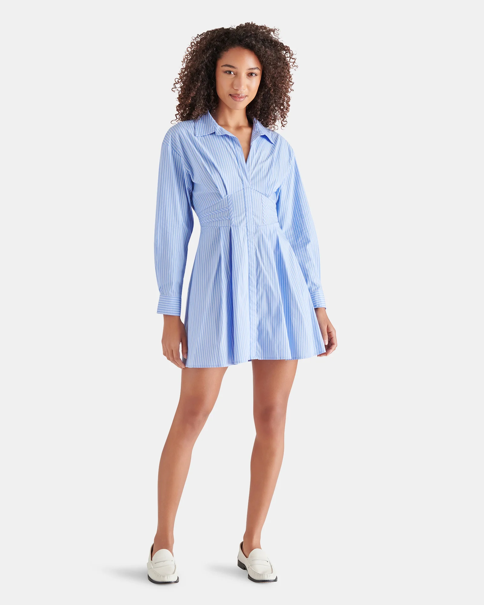ARIA DRESS STRIPED BLUE MULTI